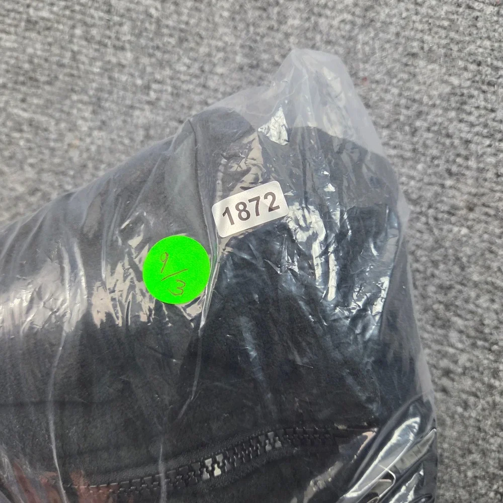 North Face Fleece Jacket Mens M Black Full Zip Sherpa Lined Outdoor Gorpcore